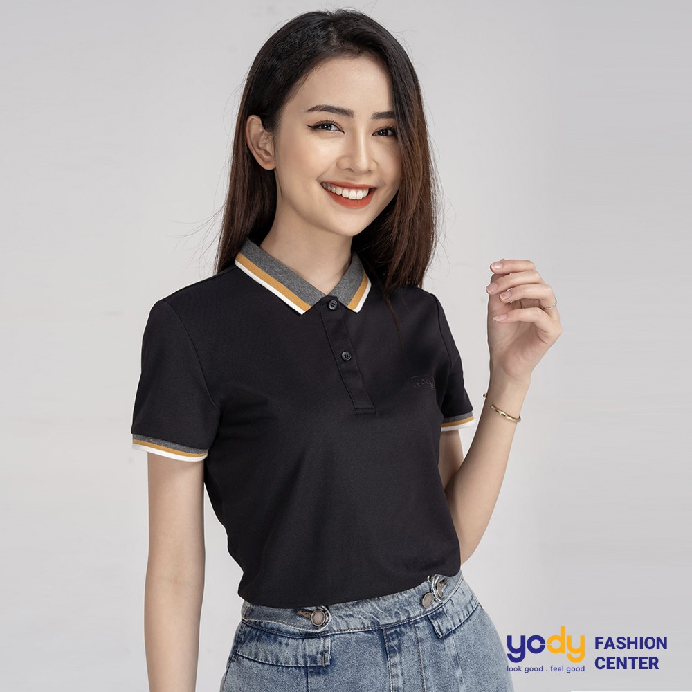 Áo thun polo nữ YODY cổ bẻ chất vải cá sấu cao cấp ngắn tay APN3704 | BigBuy360 - bigbuy360.vn