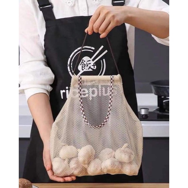 Túi lưới treo đựng hành tỏi