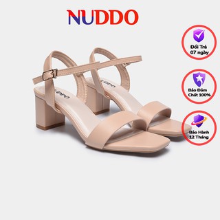 Giày sandal cao gót nữ quai ngang mảnh thời trang công sở Nuddo cao 5 cm thumbnail
