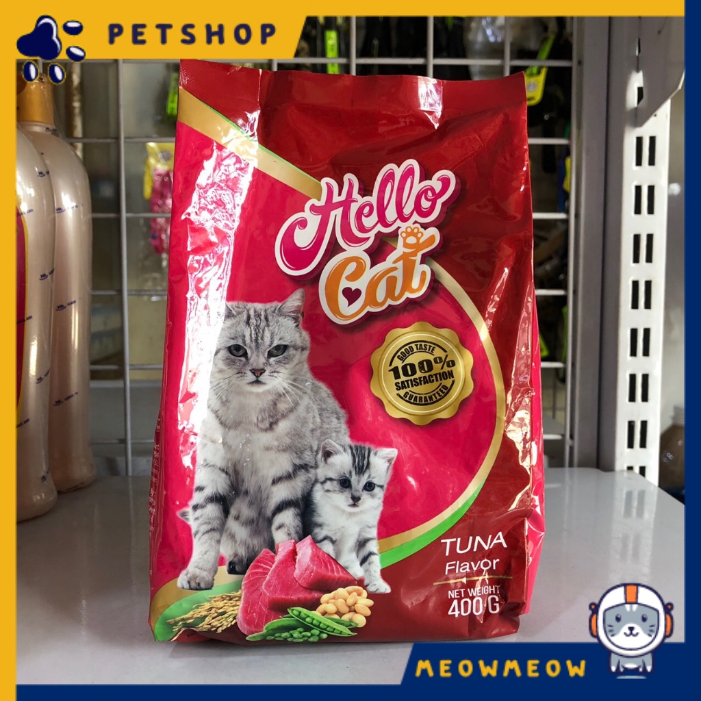 Hạt cho mèo Hello Cat | Túi 400gr | Hạt dinh dưỡng cho mèo trên 3 tháng tuổi.