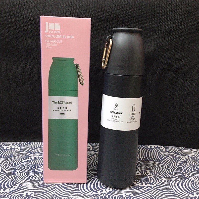 Bình giữ nhiệt Think Different dung tích 500ml có kèm nắp cốc tiện lợi inox304 giữ nhiệt 18h | BigBuy360 - bigbuy360.vn