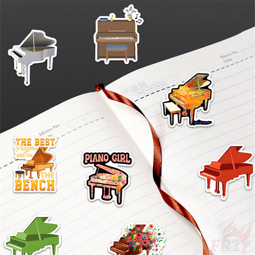 ❉ Hình Dán Piano Series 02 ❉ Bộ 50 Miếng Dán Chống Thấm Nước Họa Tiết Thời Trang Dùng Trang Trí