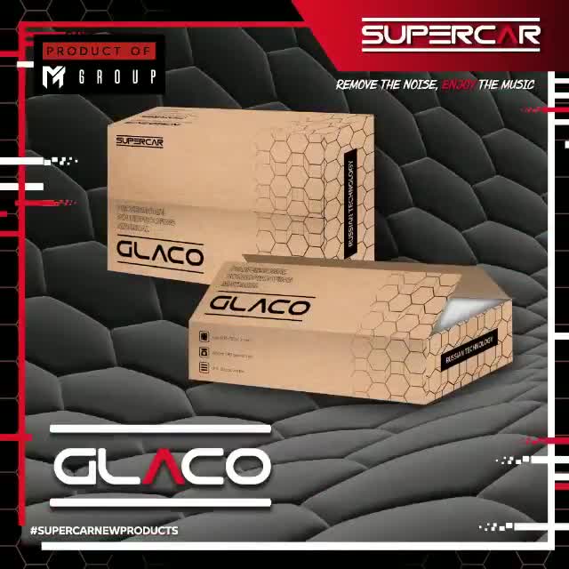 Bông tiêu âm trắng cho xe ô tô, xe hơi, GLACO thương hiệu SUPERCAR từ Nga kích thước 500 x 750 mm | BigBuy360 - bigbuy360.vn