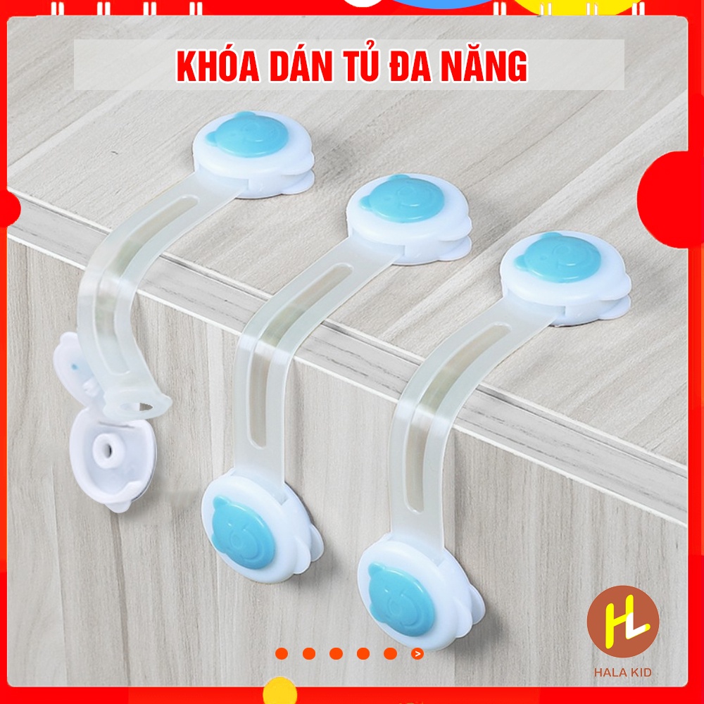 Khóa dán chốt cửa tủ bảo vệ an toàn trong gia đình ( 1 chiếc)
