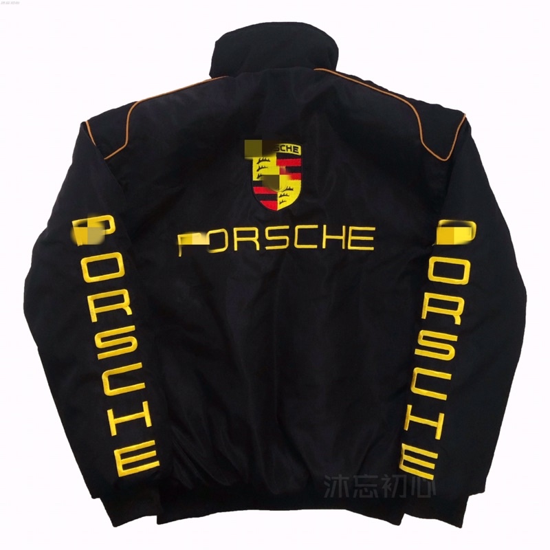 Áo khoác gió Varsity Jacket bomber thêu chữ Porsche thể thao đua xe F1 oversize unisex siêu chất ❤️