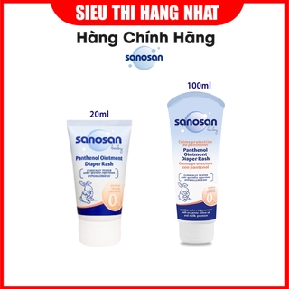 Kem hăm 2 tác động chiết xuất Olive hữu cơ Sanosan cho trẻ sơ sinh, giúp tăng độ ẩm cho da, chống hăm, an toàn cho bé