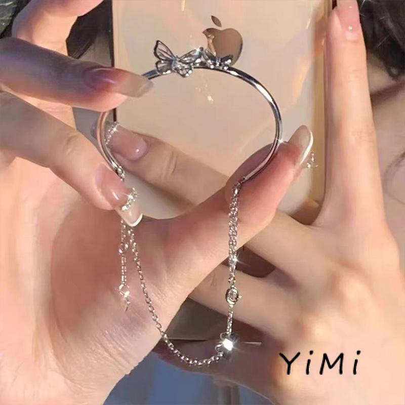 Vòng Tay Chuỗi Xích Hình Bướm Thiết Kế Cao Cấp Dễ Phối Đồ Dành Cho Bạn Gái