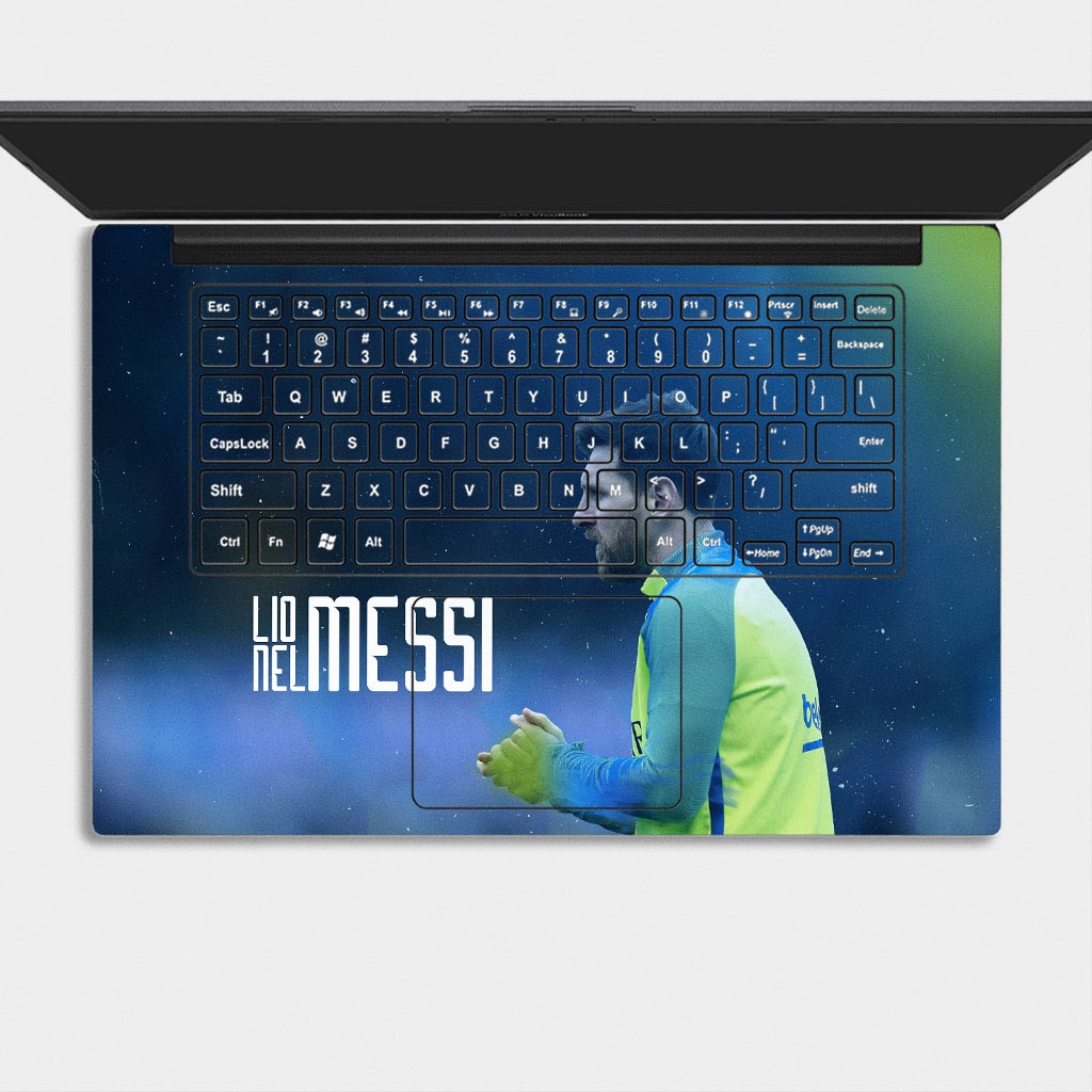 Bộ skin dán laptop mẫu Messi / Có mẫu decal dán cho tất cả các hãng máy tính