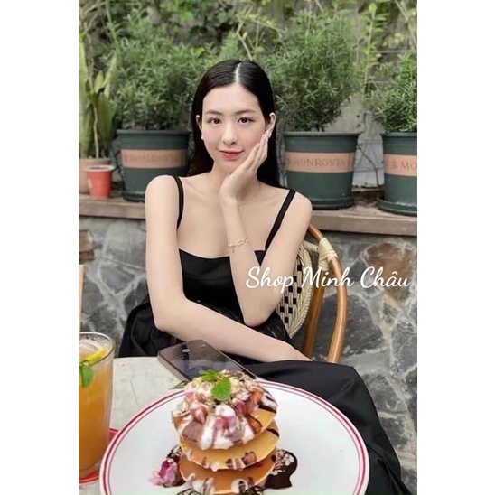 Váy 2 dây midi xoè Zaarrra, 2 mầu