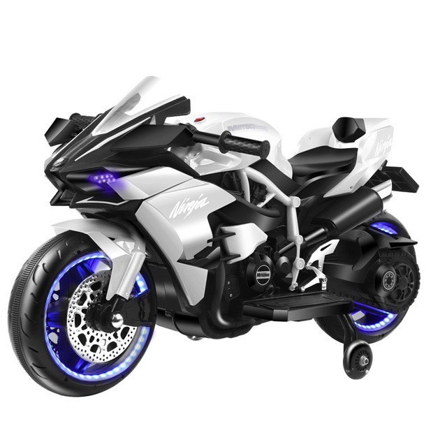 Xe máy điện mô tô điện NINJA H2R tay ga, chân phanh, bánh cao su, bánh có đèn (Đỏ-Hồng-Xanh-Đen-Trắng)