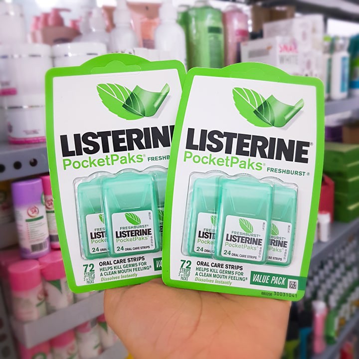 MIẾNG NGẬM THƠM MIỆNG LISTERINE POCKETPAKS FRESH BURST