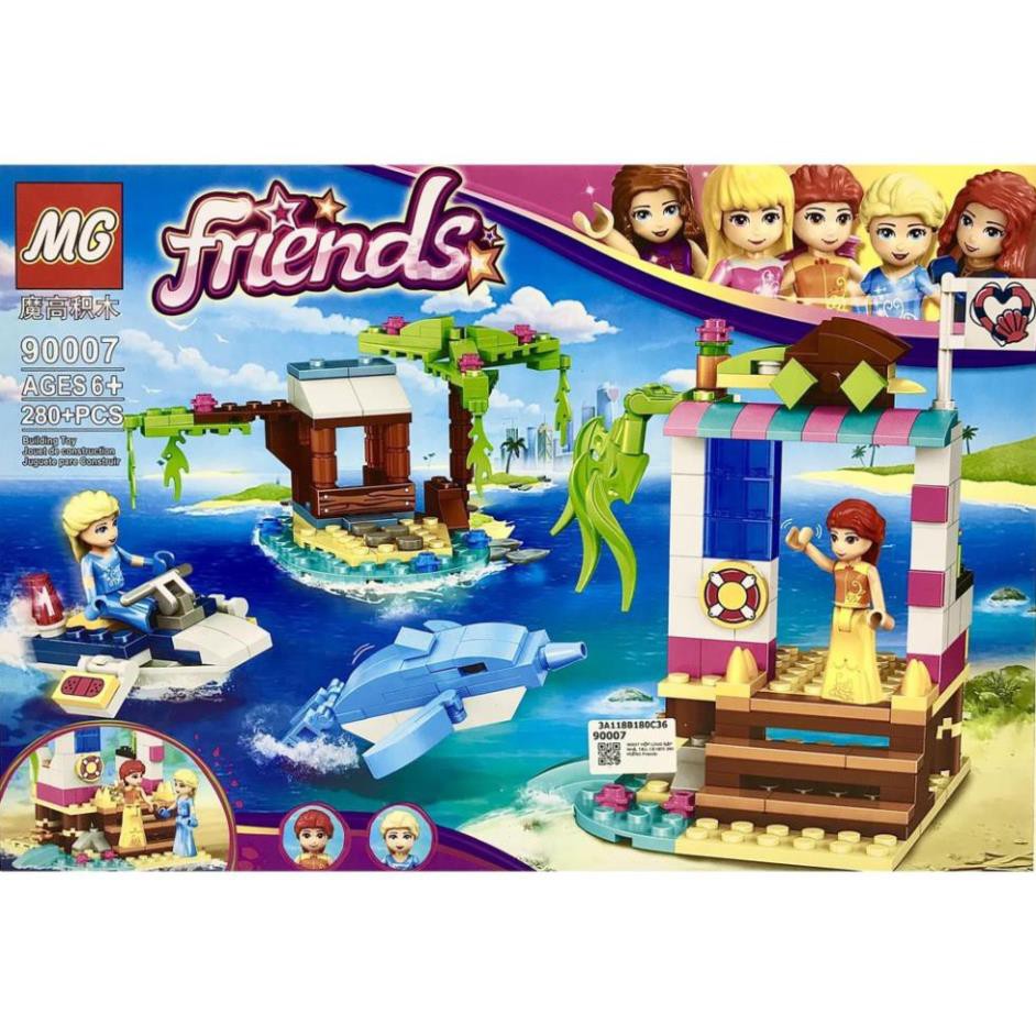 [Khai trương giảm giá] FRENDS_Lego Friend Lắp Ráp Công Chúa Esla và Hải Cảng Trên Biển (280 miếng)