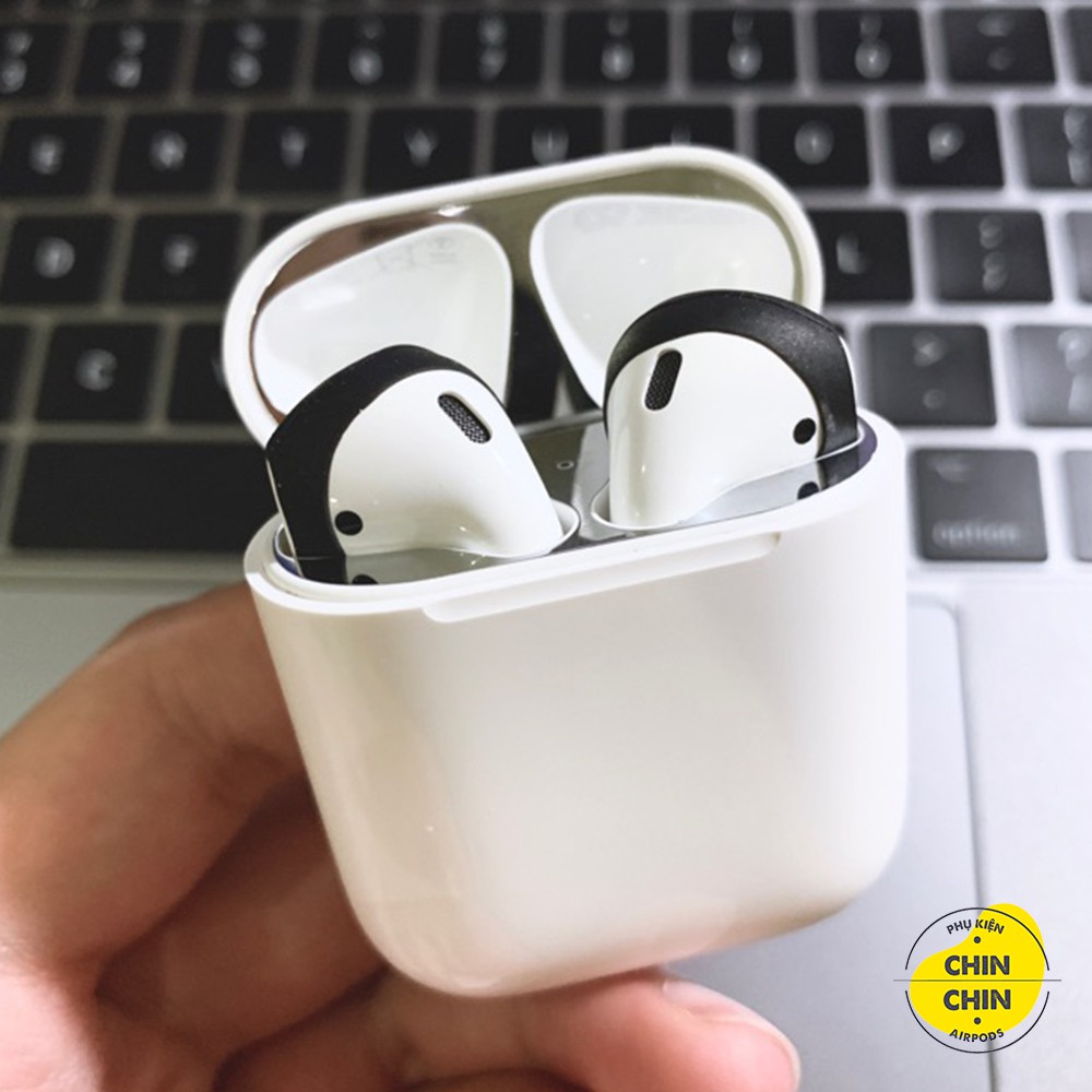 Miếng Dán Kim Loại Chống Bám Bẩn Bảo Vệ AirPods 1 2 Miếng Dán Chống Bụi Airpod 1 2