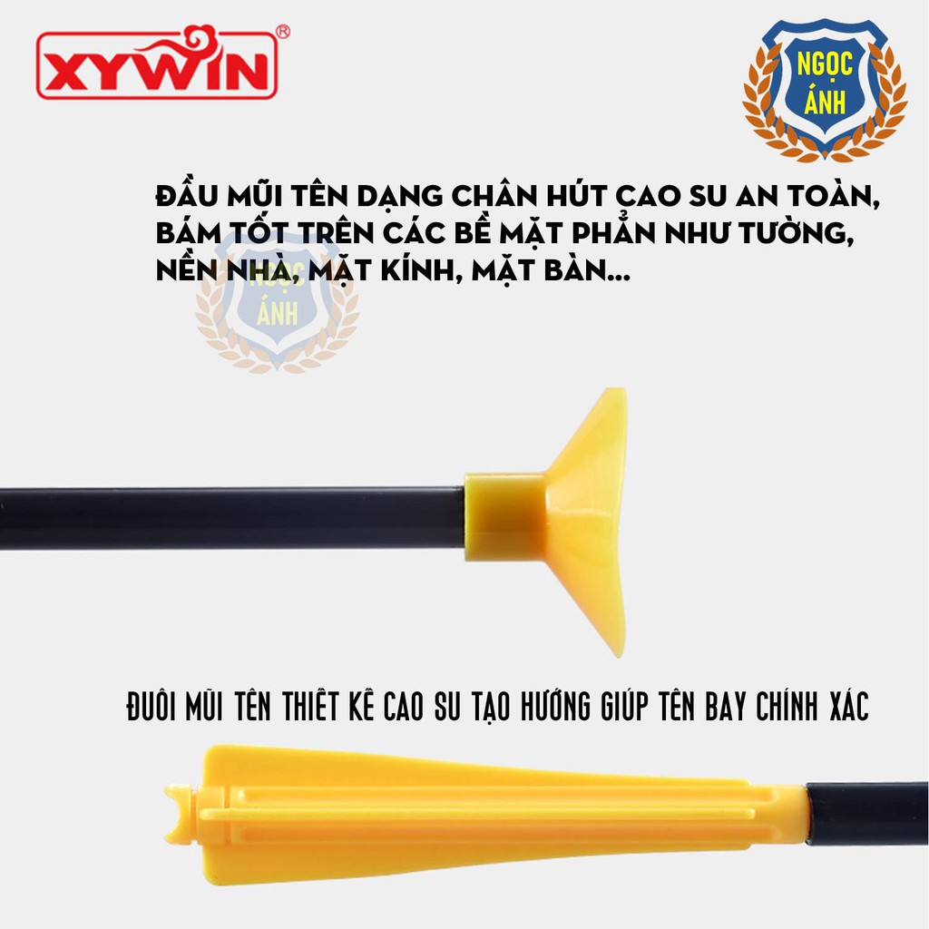 Đồ Chơi Trẻ Em Bộ Cung Tên Nhựa Cao Su Đế Hút Dính Tường Cho Bé XYWIN - Shop Ngọc Ánh