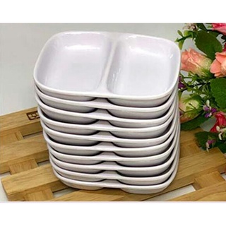 Đĩa chấm phíp 2 ngăn mini nhỏ gọn tiện lợi