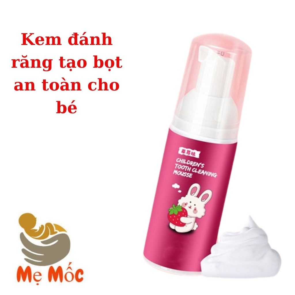 Bàn Chải Đánh Răng Cho Bé Chữ U Và Kem Đánh Răng Hương dâu thơm ngát Cho Bé Shop Mẹ Mốc ,BCCU