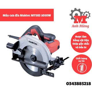 Máy cưa đĩa Maktec MT583 1050W máy khỏe cắt ngọt tặng lưỡi cắt gỗ