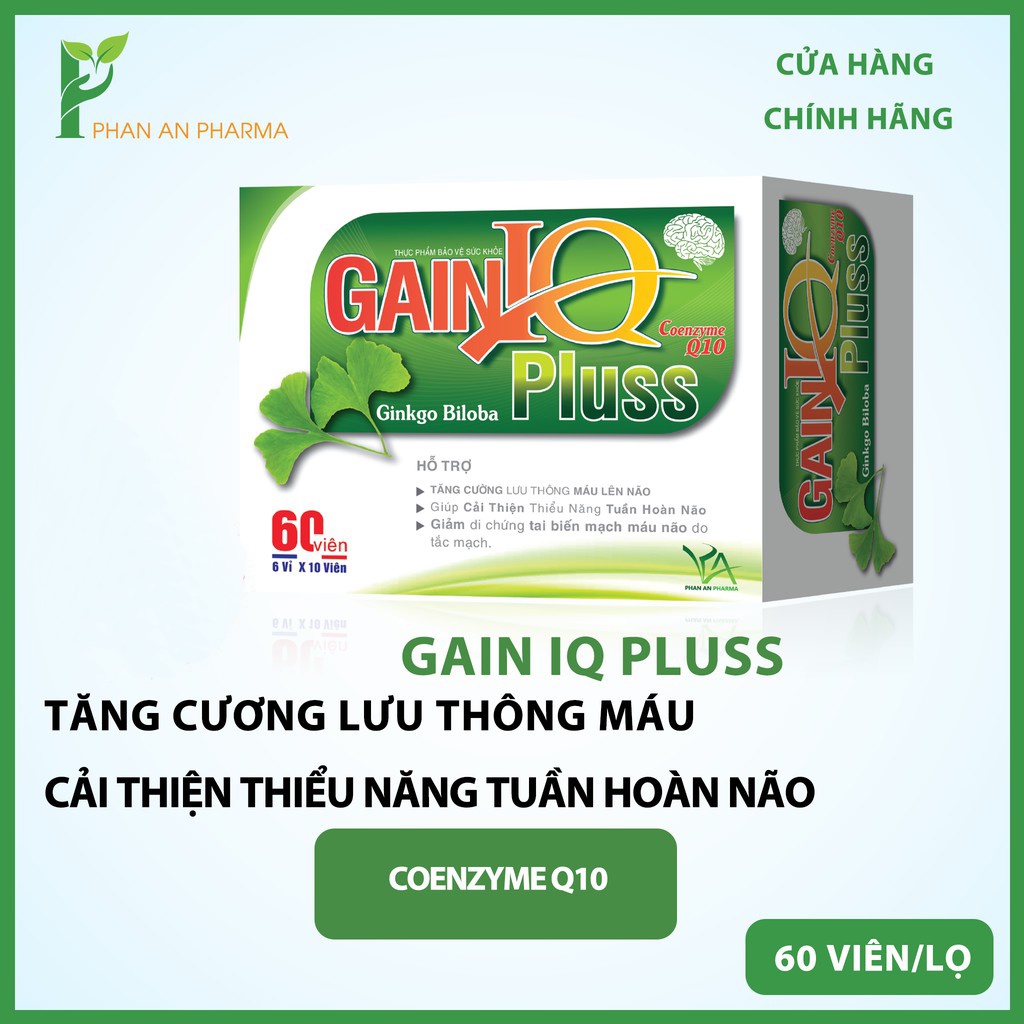 Gain IQ bổ não, Gain IQ hỗ trợ lưu thông máu não CN10