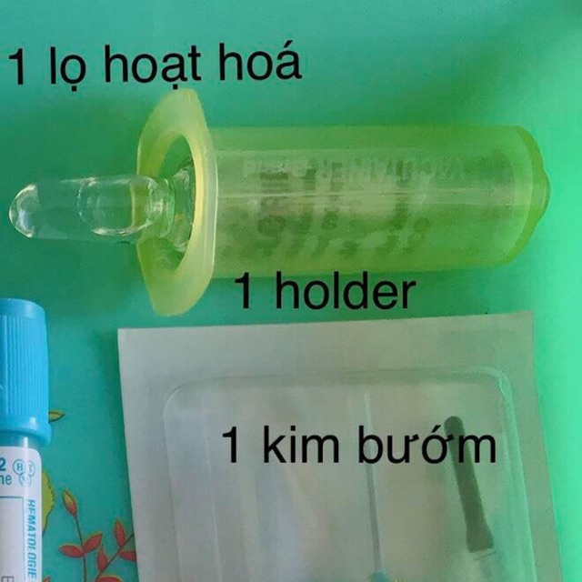 Ống Holder giữ kim lấy máu chân không làm PRP