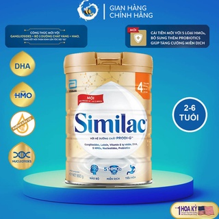 Sữa bột similac 4 hương vani dinh dưỡng 5g 400g, 900g