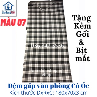 Đệm gấp văn phòng 55x170cm hoặc 70cm x 180cm