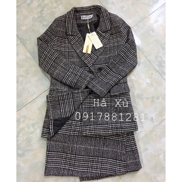 Set áo dạ + chân váy