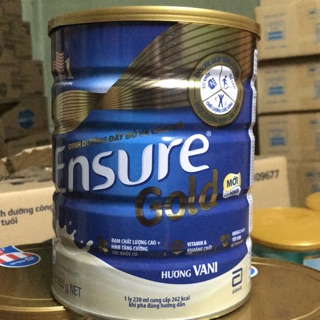 sữa ensure hương vani lon 850g date mới nhất 04/2022