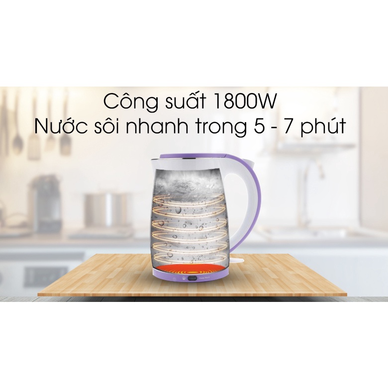 HD9312 - Bình đun siêu tốc giữ nhiệt Philips 1.7 lít HD9312 1800W - Hàng chính hãng - Smart House