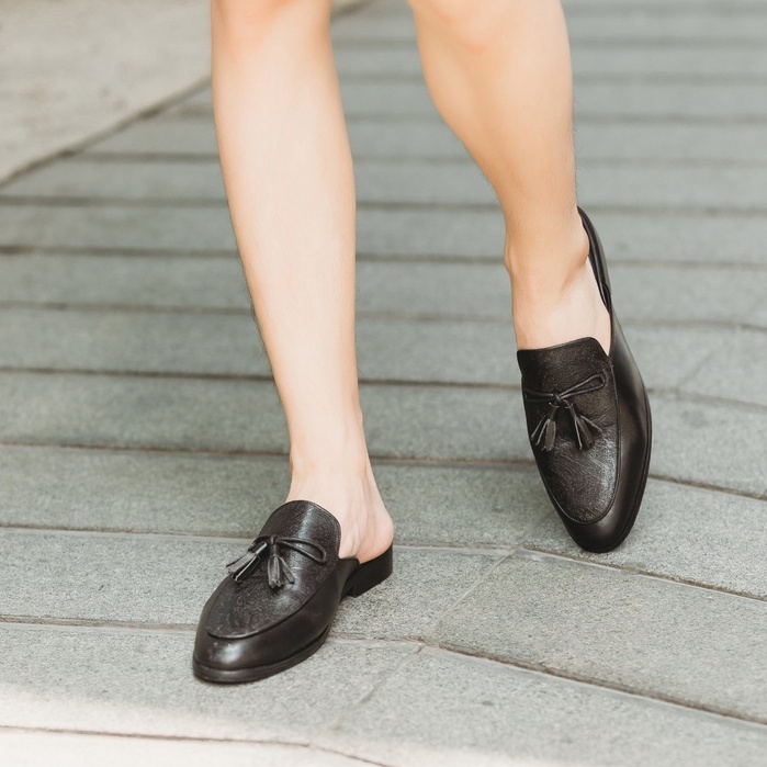 Giày sục công sở nam ERMAND da bò thật bảo hành 1 năm kiểu dáng sành điệu - Mã T26