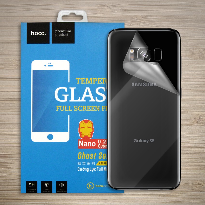 Miếng dán Nano Galaxy S8 Plus mặt sau siêu dẻo hiệu Hoco cao cấp trong suốt