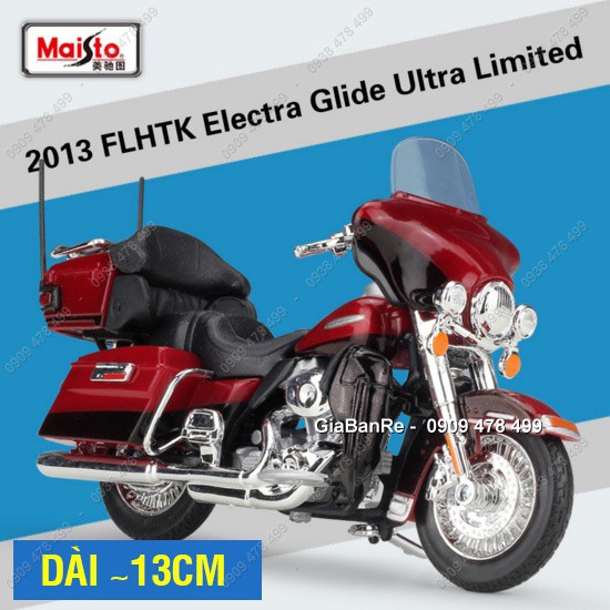 Xe Mô Hình Moto Harley Davidson Electra Glide - Tỉ Lệ 1:18 - 8533.1