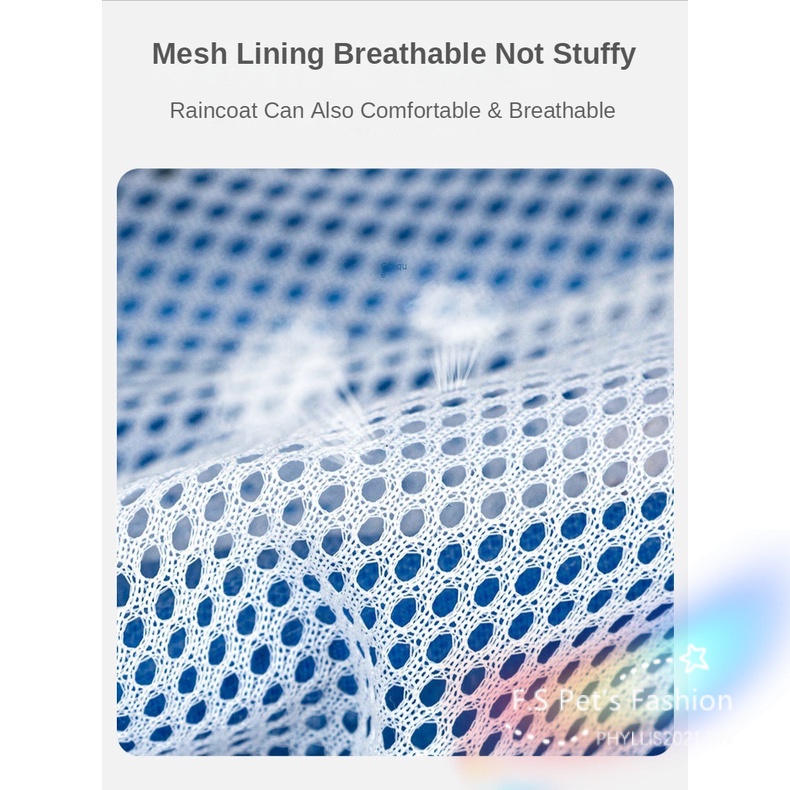 Áo Mưa Thời Trang Nhiều Màu Sắc Cho Chó Cỡ Vừa Và Lớn 3XL-8XL