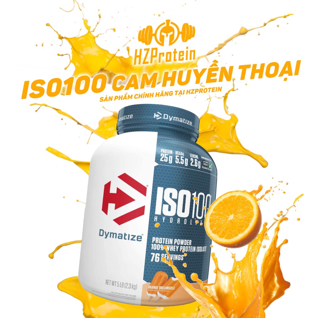 DYMATIZE ISO 100 - SỮA BỔ SUNG HYDROLYZED PROTEIN CHẤT LƯỢNG CAO (5 LBS)