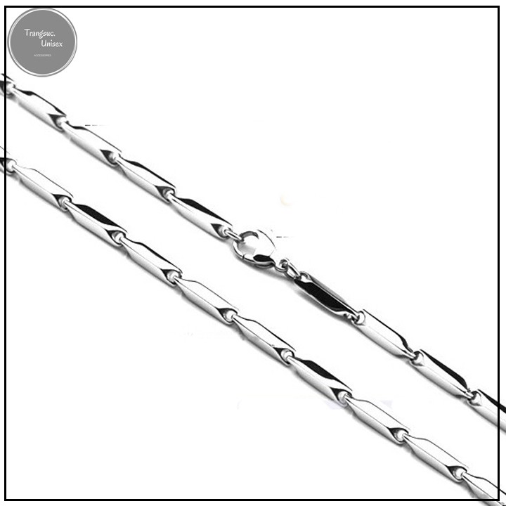 Dây chuyền nam INOX mẫu hoả tiễn không mặt - DN011