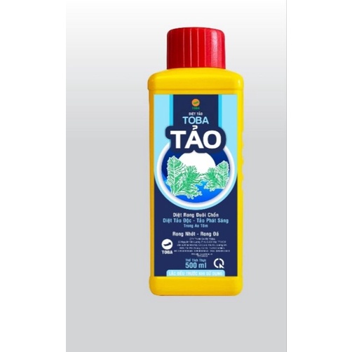 Toba tảo 500ml chính hãng Toba, có mã QR xử lý nước trong ao nuôi hsd 08/06/2024