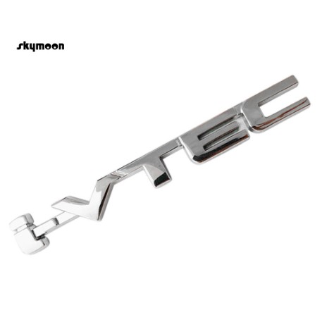Logo tem nhãn dán ốp kim loại mạ chrome crom chữ I-VTEC VTEC IVTEC cho xe hơi ô tô Honda Civic City