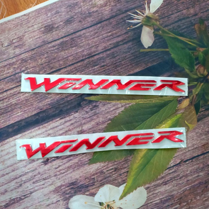 Tem nổi đẹp xe Honda WINNER màu đỏ - G259