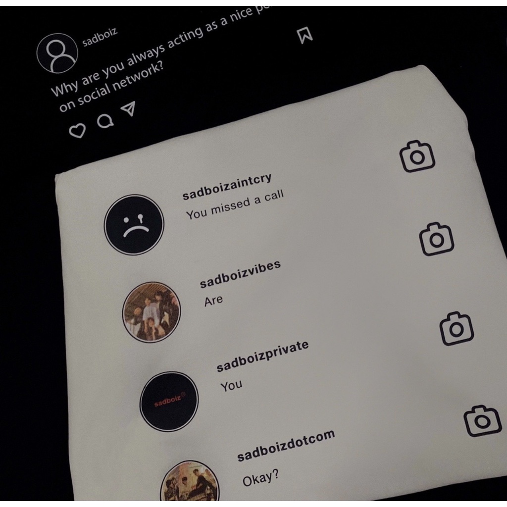 Áo phông, áo thun tay ngắn SADBOIZ SADTAGRAM 1:1