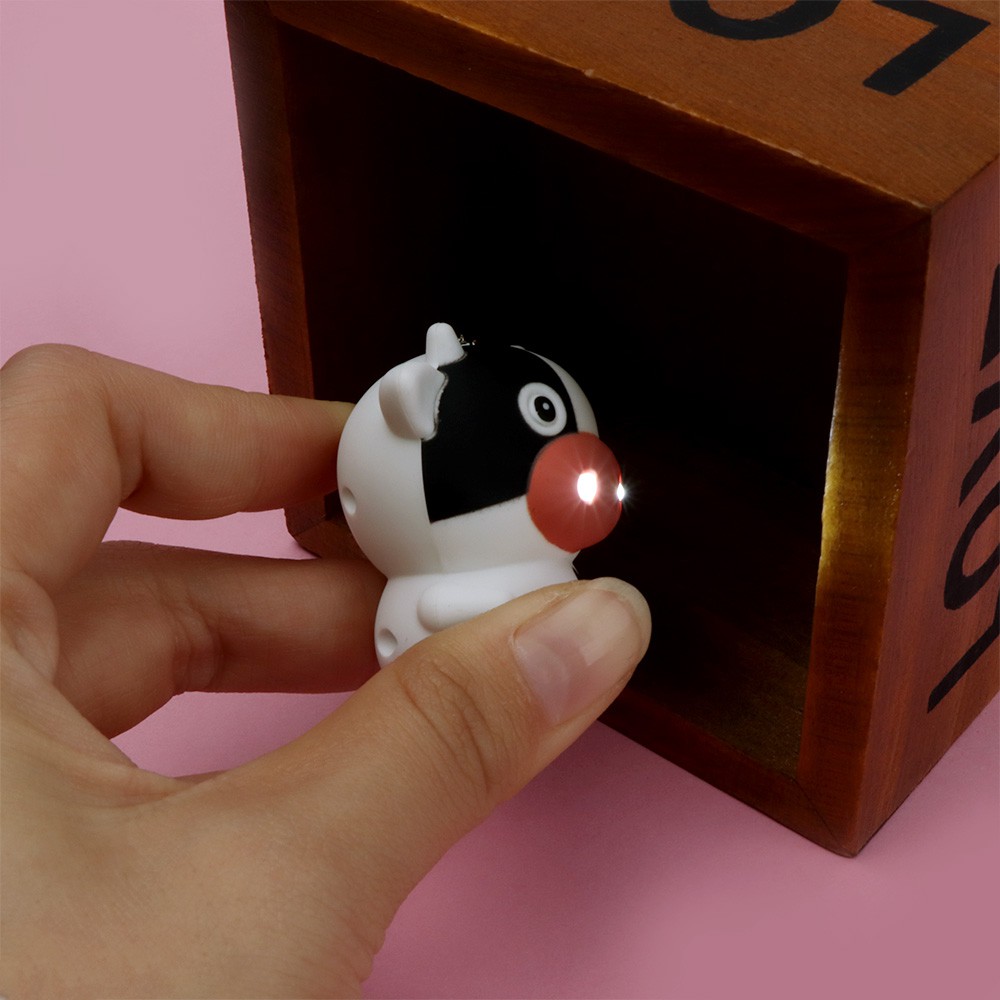 Móc khóa hình con bò dễ dàng mang theo