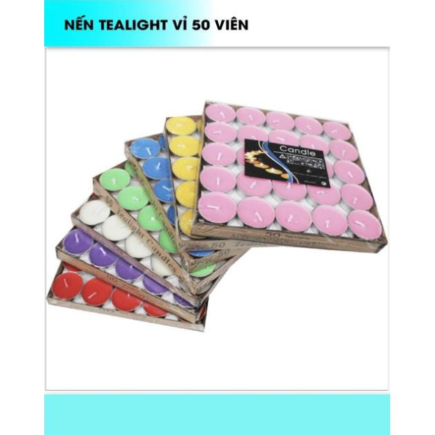 Nến tealight trang trí sét 10 viên