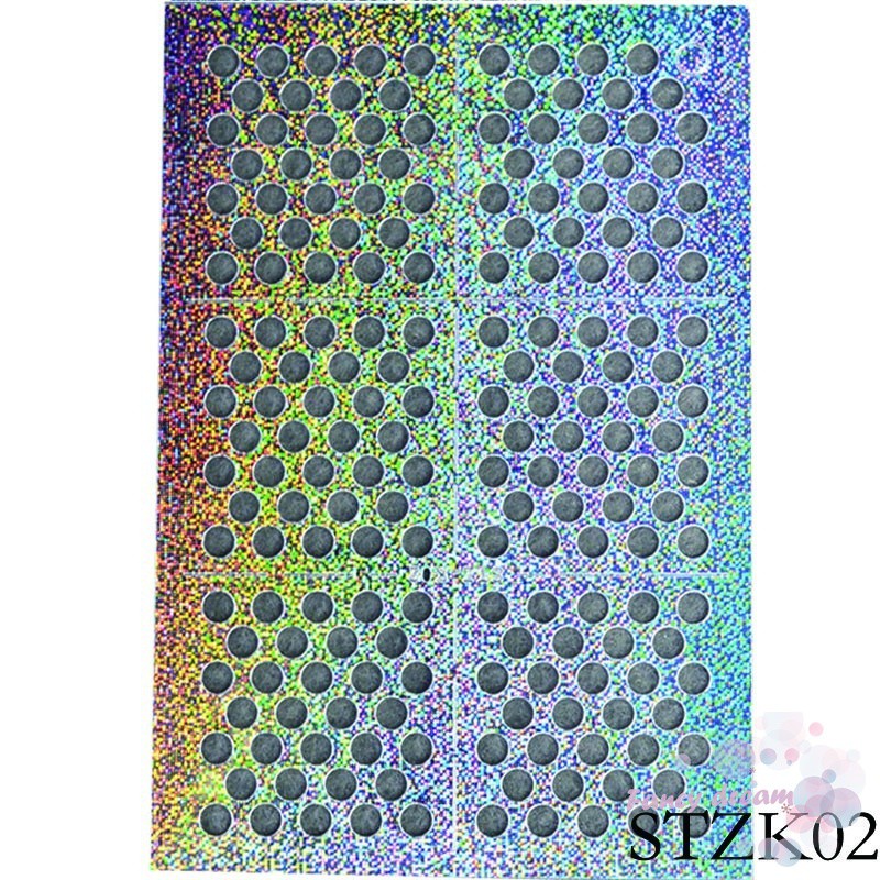 Set 24 miếng tem dán trang trí móng tái sử dụng tiện lợi