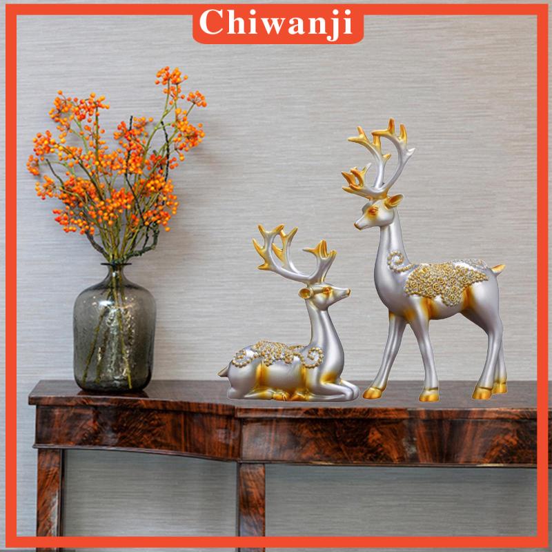 Set 2 mô hình tuần lộc trang trí phòng khách