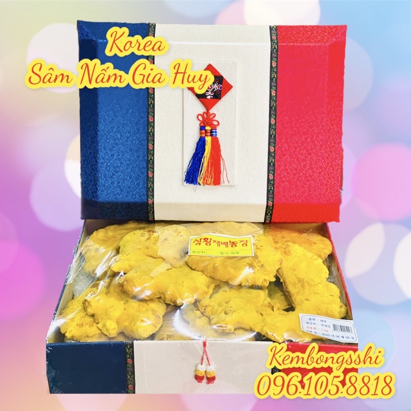 [HÀNG MỚI VỀ] Nấm Thượng Hoàng Hộp Cờ Hàn Quốc, Hộp 500gr