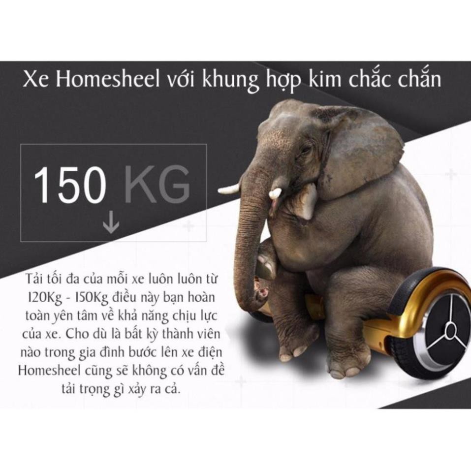 Xe điện cân bằng Homesheel S6 - Bảo hành 2 năm bạc tặng Bảo hành chính hãng Homesheel