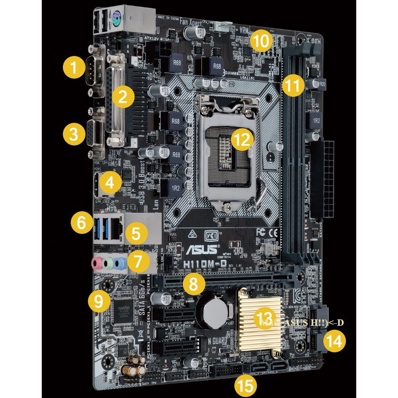 Mainboard ASUS H110M-D (HDMI)