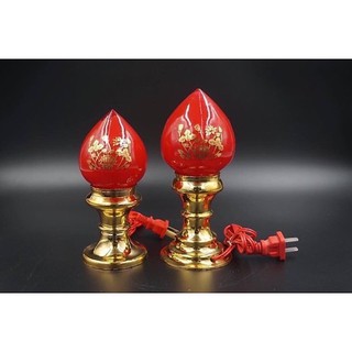 Đèn thờ Trái Đào ( 3cỡ, tặng kèm bóng nhót)