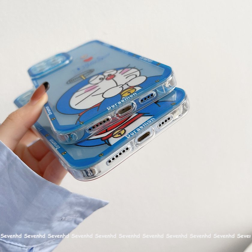 Ốp Điện Thoại Họa Tiết Hoạt Hình Doraemon Cho iPhone 14 13 12 11 Pro Max SE2020 X XR Xs Max 7 8 6 6s Plus