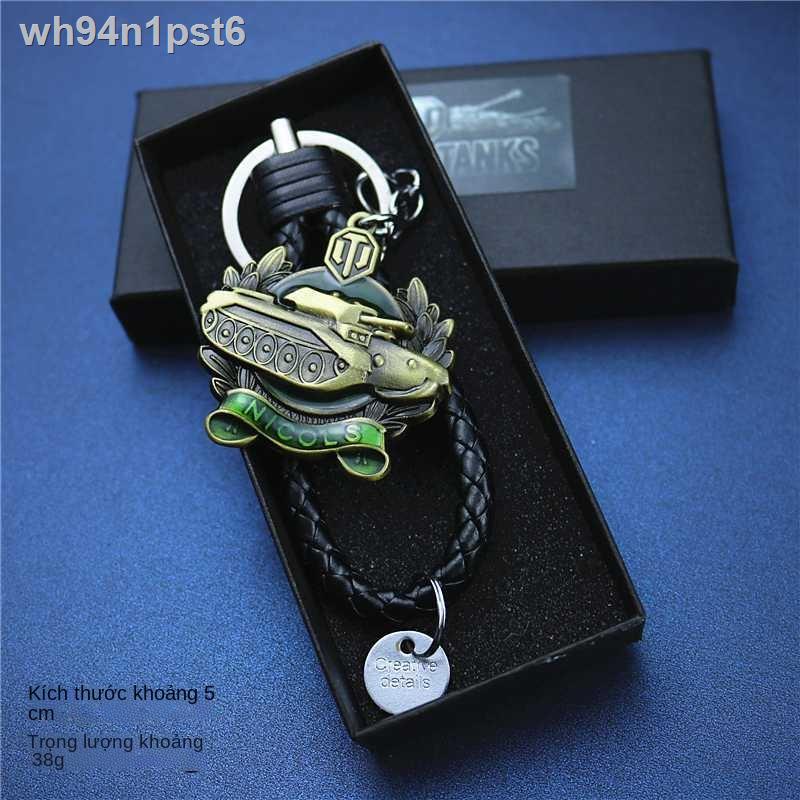 ♛ ■ ▬WOT World of Tanks Xung quanh Trải nghiệm Nhiệm vụ Huy chương Hợp kim Mini Type 59 Mặt dây chuyền hình xe