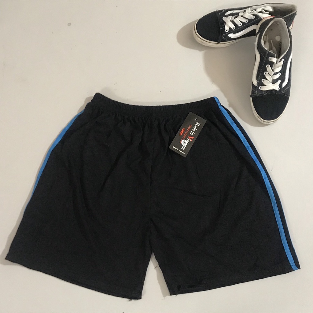 Quần đùi cotton nam, Quần đùi nam trung niên chất cotton mềm mịn, rộng rãi thoáng mát - Quần mặc nhà