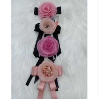 Hoa cài áo, váy handmade